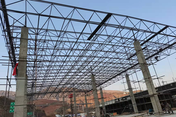 高安钢结构网架图片